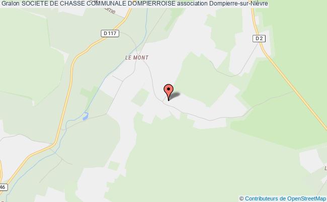 plan association Societe De Chasse Communale Dompierroise Dompierre-sur-Nièvre