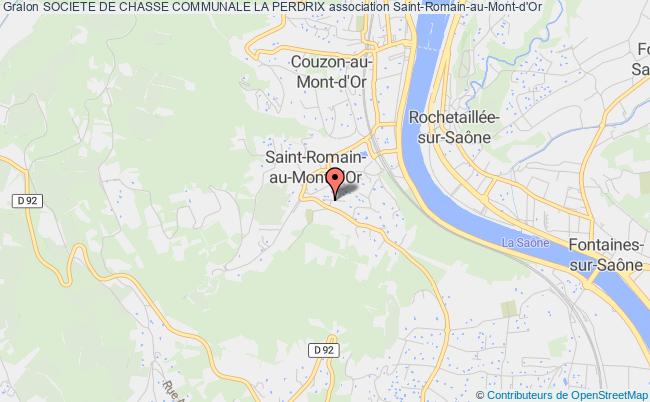 plan association Societe De Chasse Communale La Perdrix Saint-Romain-au-Mont-d'Or
