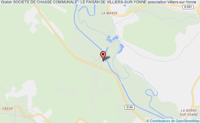 plan association Societe De Chasse Communale - Le Faisan De Villiers-sur-yonne Villiers-sur-Yonne