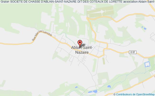 plan association Societe De Chasse D'ablain-saint-nazaire Dit Des Coteaux De Lorette Ablain-Saint-Nazaire