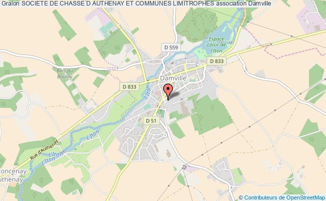plan association Societe De Chasse D Authenay Et Communes Limitrophes Le    Roncenay-Authenay