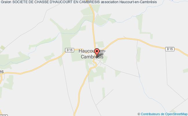 plan association Societe De Chasse D'haucourt En Cambresis Haucourt-en-Cambrésis