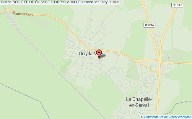 plan association Societe De Chasse D'orry-la-ville Orry-la-Ville