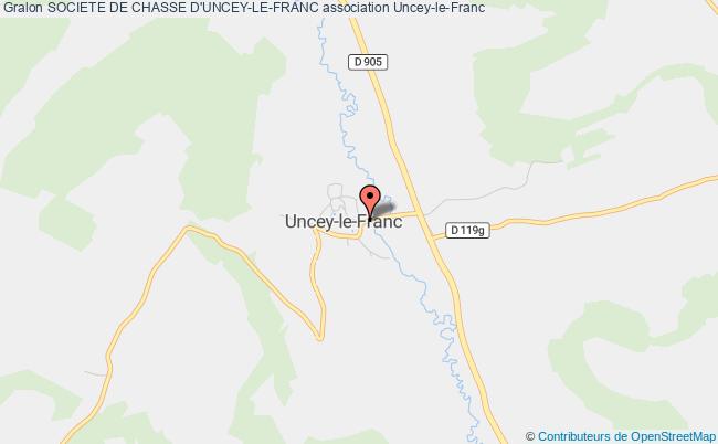 plan association Societe De Chasse D'uncey-le-franc Uncey-le-Franc