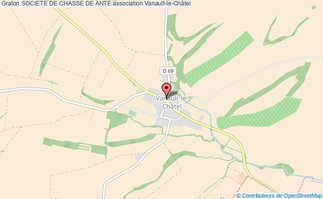 plan association Societe De Chasse De Ante Vanault-le-Châtel