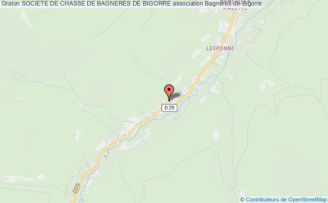 plan association Societe De Chasse De Bagneres De Bigorre Bagnères-de-Bigorre