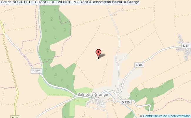 plan association Societe De Chasse De Balnot La Grange Balnot-la-Grange