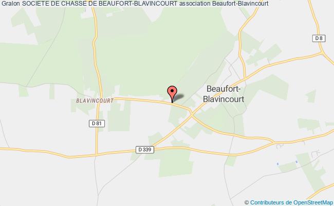 plan association Societe De Chasse De Beaufort-blavincourt Beaufort-Blavincourt