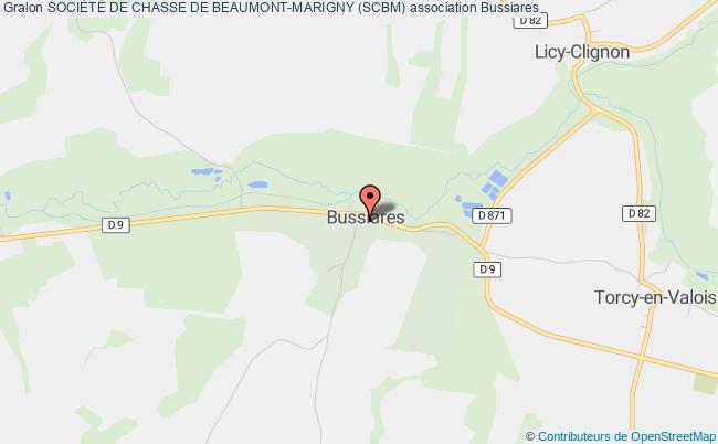 plan association SociÉtÉ De Chasse De Beaumont-marigny (scbm) Bussiares