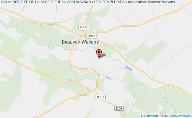 plan association Societe De Chasse De Beauvoir Wavans ( Les Templeries ) Beauvoir-Wavans