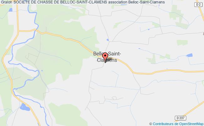 plan association Societe De Chasse De Belloc-saint-clamens Belloc-Saint-Clamens