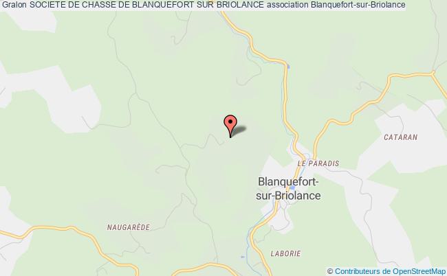 plan association Societe De Chasse De Blanquefort Sur Briolance Blanquefort-sur-Briolance