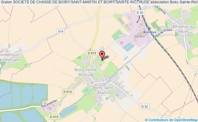plan association Societe De Chasse De Boiry-saint-martin Et Boiry-sainte-rictrude Boiry-Sainte-Rictrude