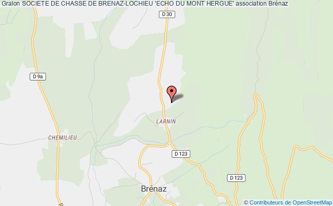 plan association Societe De Chasse De Brenaz-lochieu 'echo Du Mont Hergue' Brénaz