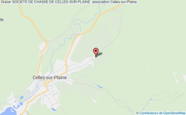 plan association Societe De Chasse De Celles-sur-plaine. Celles-sur-Plaine