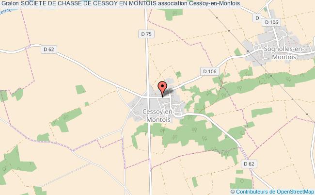 plan association Societe De Chasse De Cessoy En Montois Cessoy-en-Montois