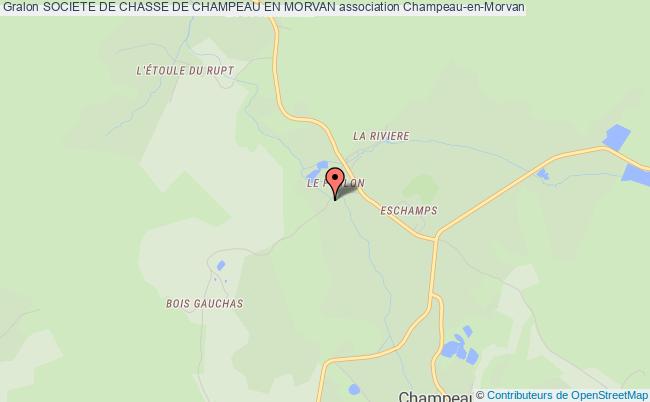 plan association Societe De Chasse De Champeau En Morvan Champeau-en-Morvan