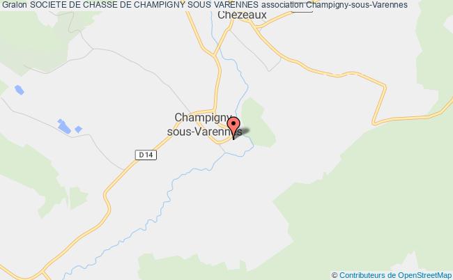 plan association Societe De Chasse De Champigny Sous Varennes Champigny-sous-Varennes