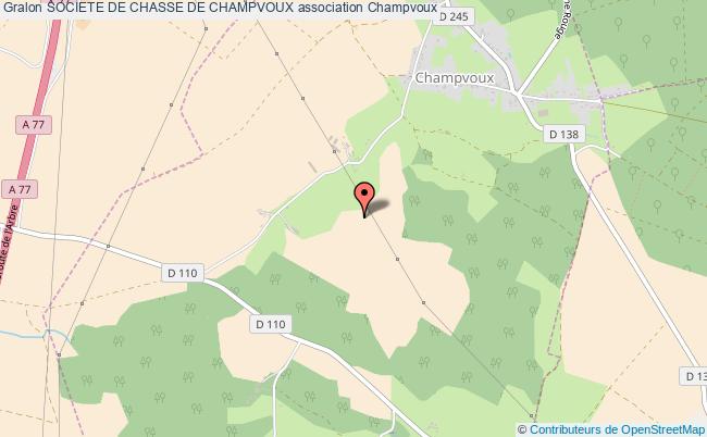 plan association Societe De Chasse De Champvoux Champvoux