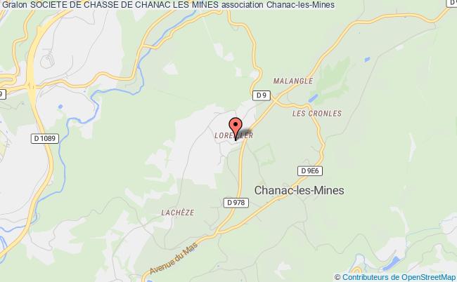 plan association Societe De Chasse De Chanac Les Mines Chanac-les-Mines