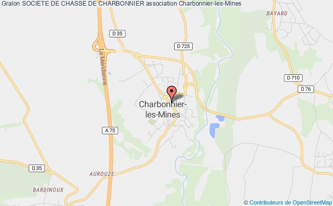 plan association Societe De Chasse De Charbonnier Charbonnier-les-Mines