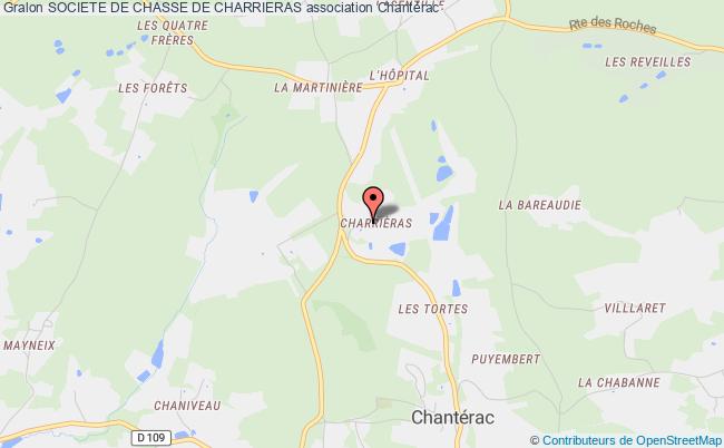 plan association Societe De Chasse De Charrieras Chantérac