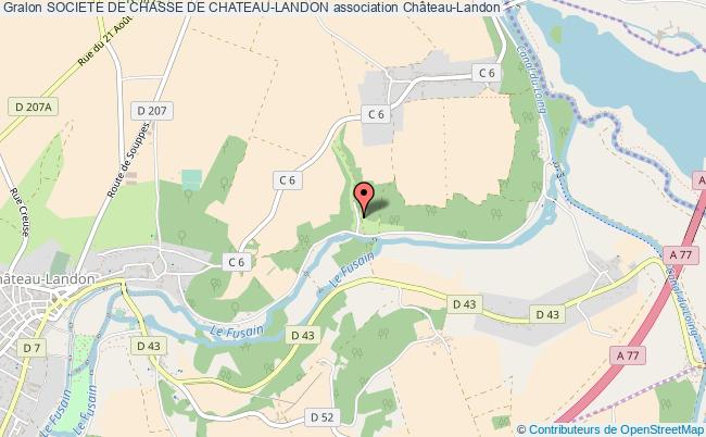 plan association Societe De Chasse De Chateau-landon Château-Landon