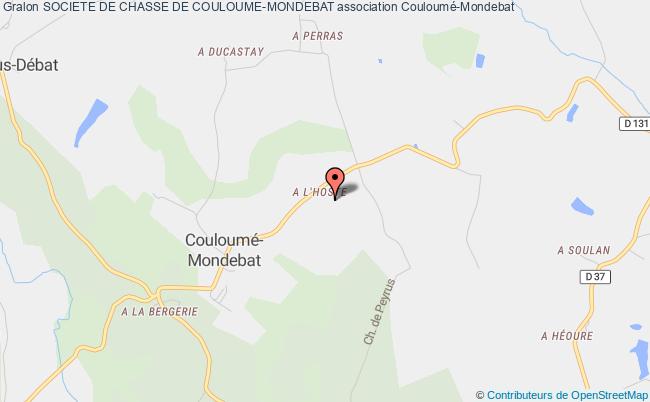 plan association Societe De Chasse De Couloume-mondebat Couloumé-Mondebat