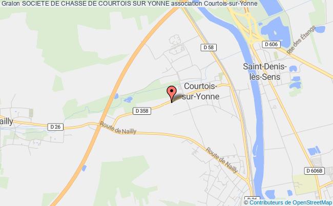 plan association Societe De Chasse De Courtois Sur Yonne Courtois-sur-Yonne