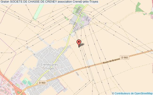 plan association Societe De Chasse De Creney Creney-près-Troyes