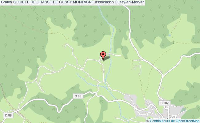 plan association SociÉtÉ De Chasse De Cussy Montagne Cussy-en-Morvan