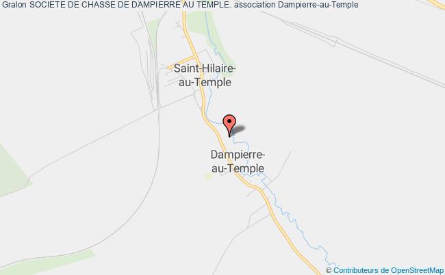 plan association Societe De Chasse De Dampierre Au Temple. Dampierre-au-Temple