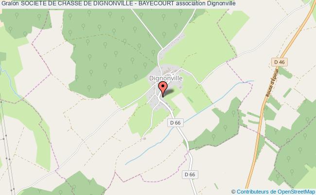 plan association Societe De Chasse De Dignonville - Bayecourt Dignonville