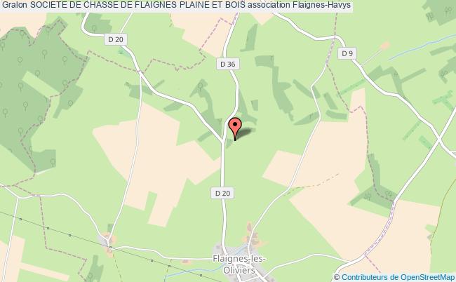 plan association Societe De Chasse De Flaignes Plaine Et Bois Flaignes-Havys