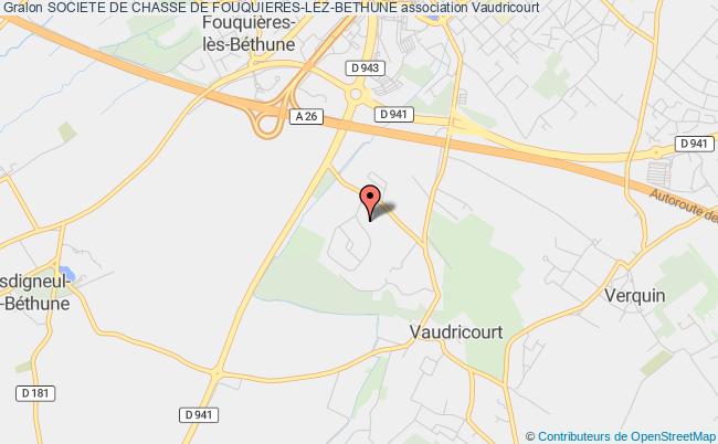 plan association Societe De Chasse De Fouquieres-lez-bethune Vaudricourt