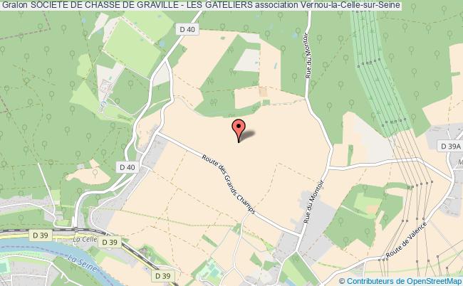plan association Societe De Chasse De Graville - Les Gateliers Vernou-la-Celle-sur-Seine