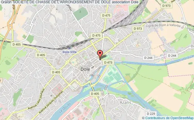 plan association Societe De Chasse De L'arrondissement De Dole Dole