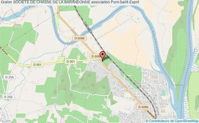 plan association Societe De Chasse De La Barandonne Pont-Saint-Esprit