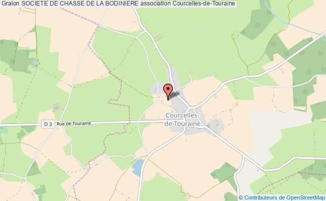 plan association Societe De Chasse De La Bodiniere Courcelles-de-Touraine