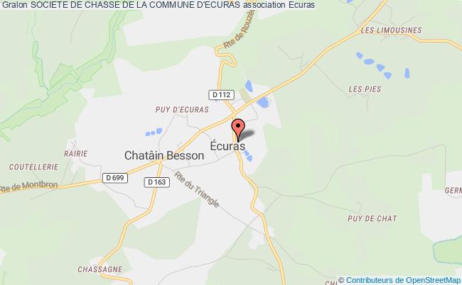 plan association Societe De Chasse De La Commune D'ecuras Écuras