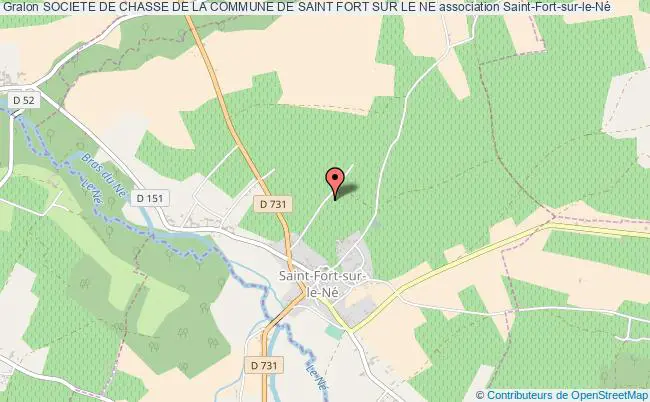 plan association Societe De Chasse De La Commune De Saint Fort Sur Le Ne Saint-Fort-sur-le-Né