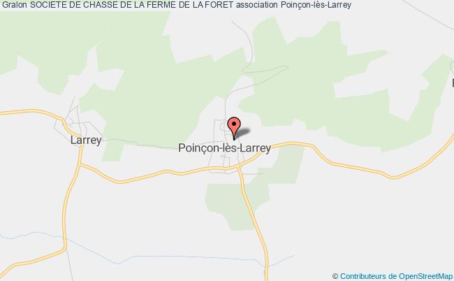 plan association Societe De Chasse De La Ferme De La Foret Poinçon-lès-Larrey