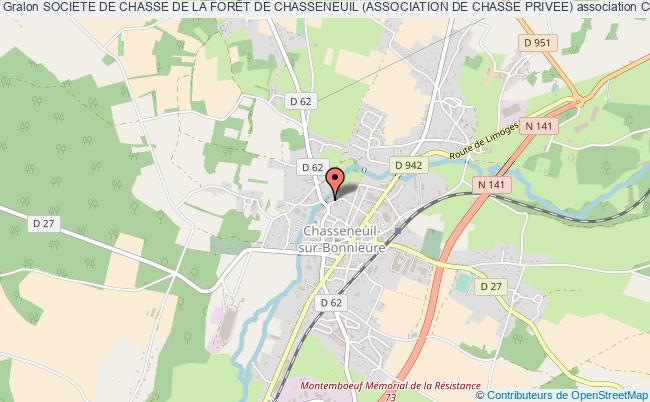 plan association Societe De Chasse De La ForÊt De Chasseneuil (association De Chasse Privee) Chasseneuil-sur-Bonnieure