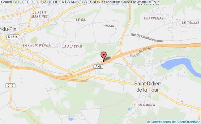 plan association Societe De Chasse De La Grange Bresson Saint-Didier-de-la-Tour