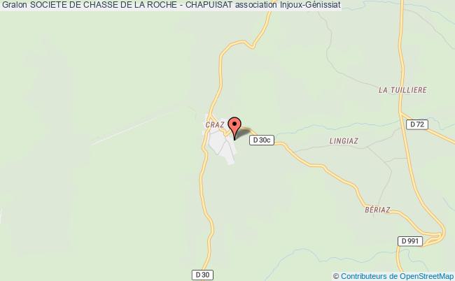 plan association Societe De Chasse De La Roche - Chapuisat 