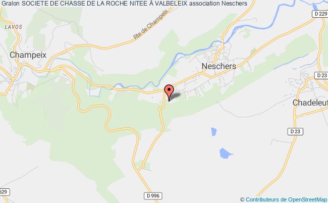 plan association Societe De Chasse De La Roche Nitee Â Valbeleix Neschers