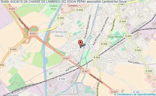 plan association Societe De Chasse De Lambres Lez Douai Ferin Lambres-lez-Douai