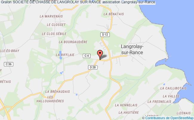 plan association Societe De Chasse De Langrolay Sur Rance Langrolay-sur-Rance