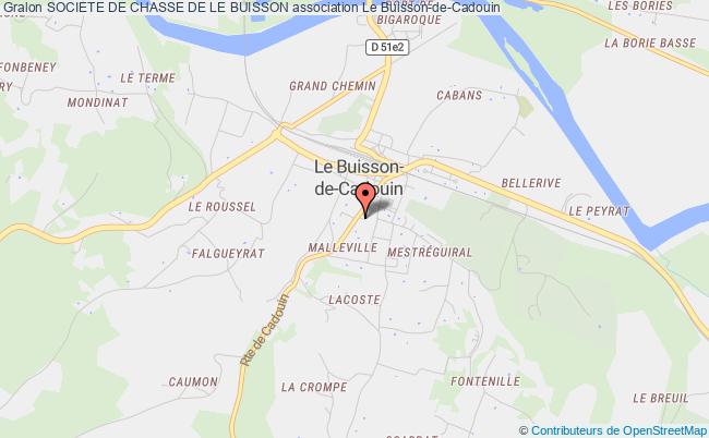 plan association Societe De Chasse De Le Buisson Le    Buisson-de-Cadouin