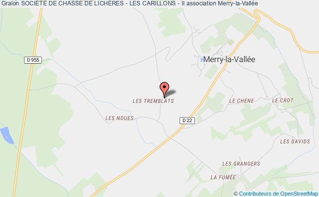 plan association SociÉtÉ De Chasse De LichÈres - Les Carillons - Ii Merry-la-Vallée